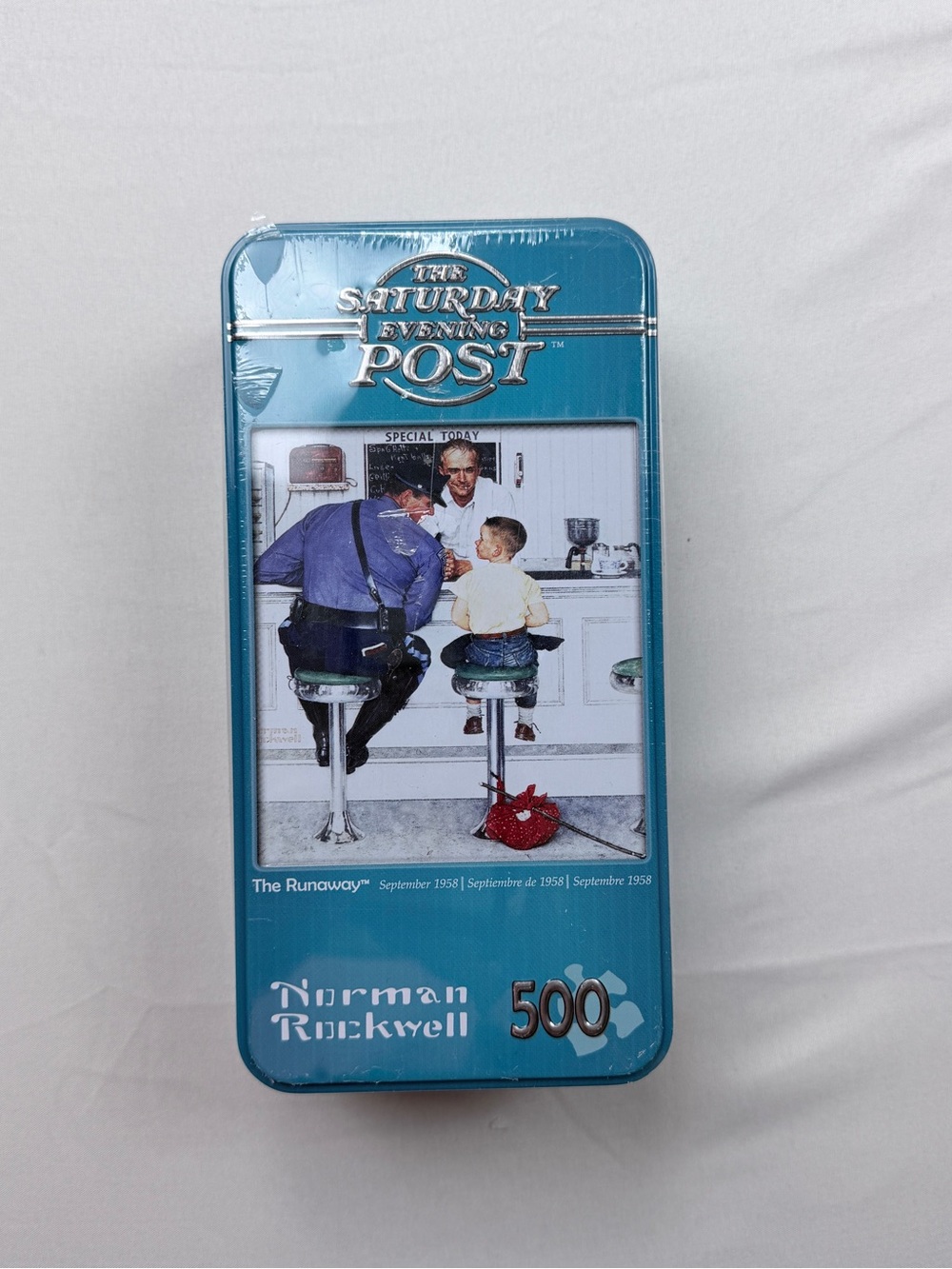 Norman Rockwell Puzzle in Sealed Tin